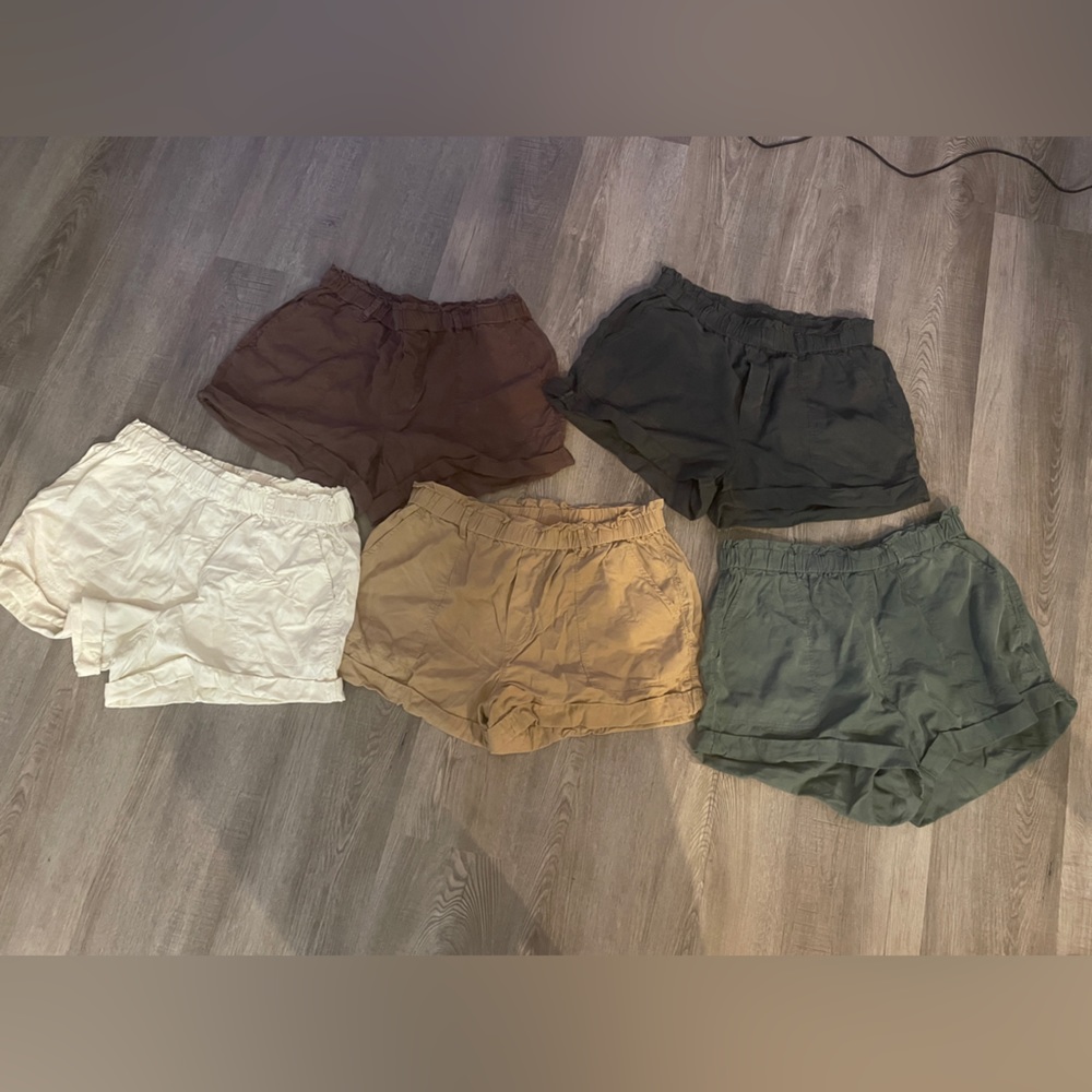 Aerie Paperbag shorts size large 5 colors